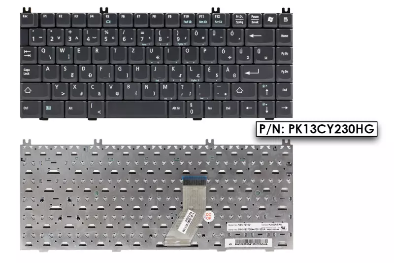 Fujitsu Amilo CY23 fekete magyar laptop billentyűzet