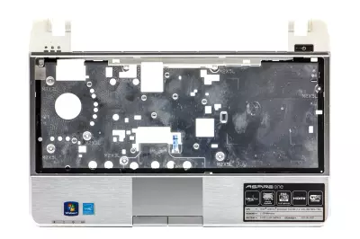 Acer Aspire 1410, 1810T, Aspire One 752 használt ezüst-fehér felső fedél touchpaddal (60.PJX07.001)