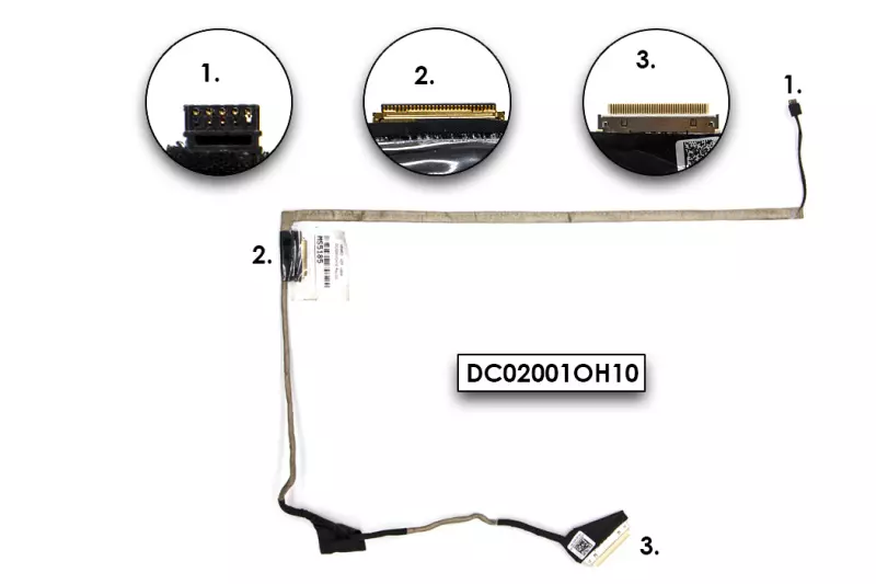 Acer Aspire E1-532, E1-570, V5-561 használt LCD kábel (EDP) (DC02001OH10, 50.M8EN2.004)