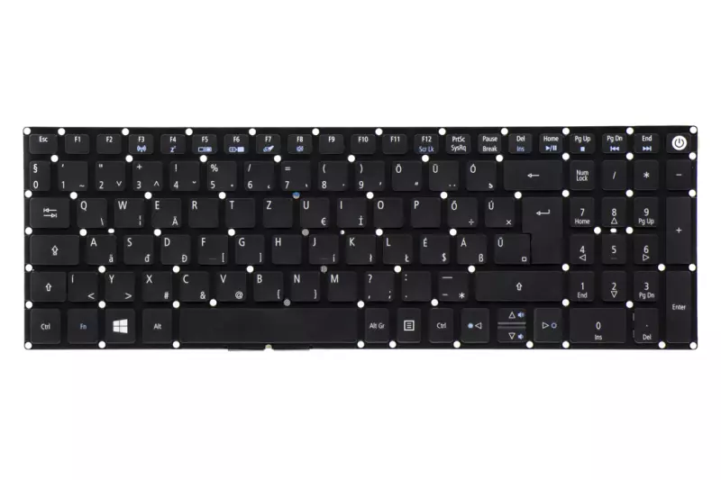 Acer Aspire E5-523, VN7-572, A315-21 MAGYAR laptop fekete billentyűzet (NK.I1513.00K)