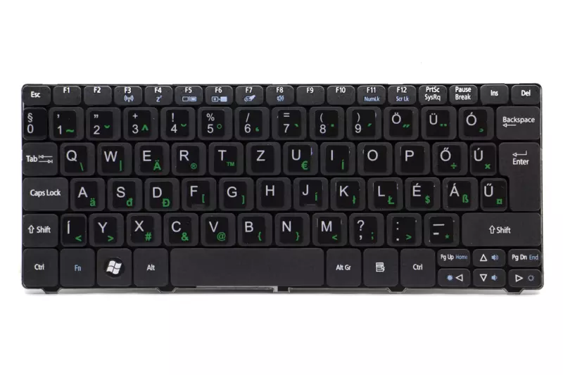 Acer Aspire ONE E100 fekete magyarított laptop billentyűzet