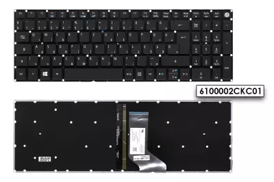 Acer Aspire VN7-572 fekete magyar laptop billentyűzet