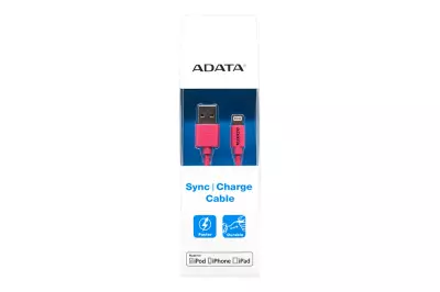 Adata rózsaszín USB - Apple Lightning adat kábel 1m (AMFIPL-100CM-CPK)
