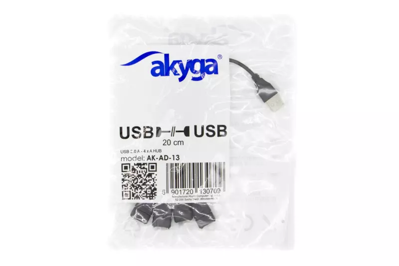 Akyga USB 2.0 hub, elosztó 4 porttal (AK-AD-13)