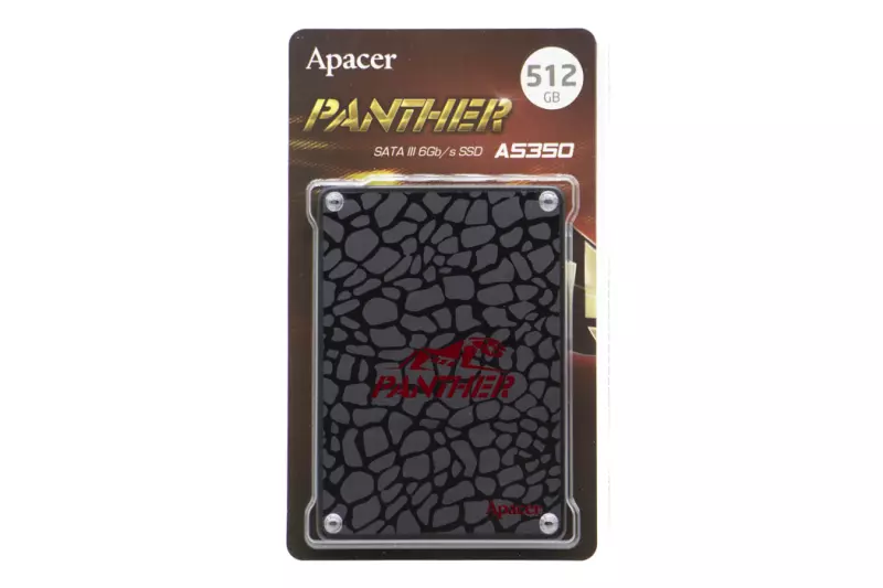 Apacer 512GB SSD meghajtó AS350 Panther (95.DB2E0.P100C) | 3 év garancia! | Ingyenes beszereléssel!