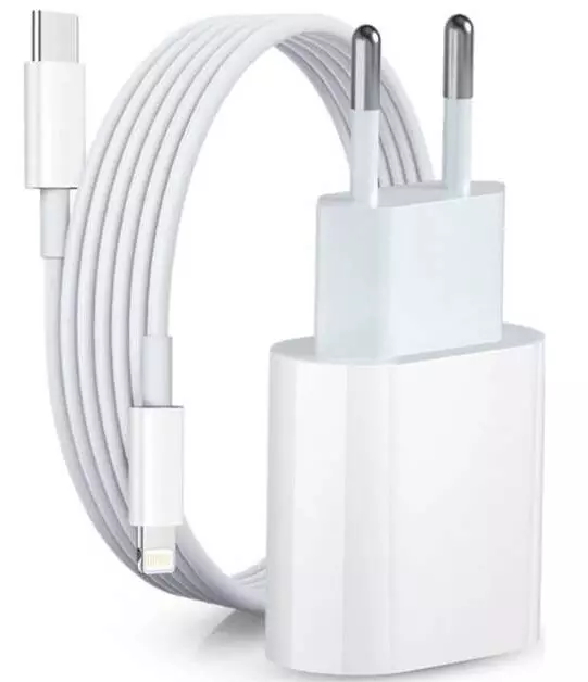Apple iPhone X, XR, XS, 11, 12, 13, 14, SE 20W Gyors Telefon és Tablet Töltő + Kábel (Lightning to USB-C) (A1692)