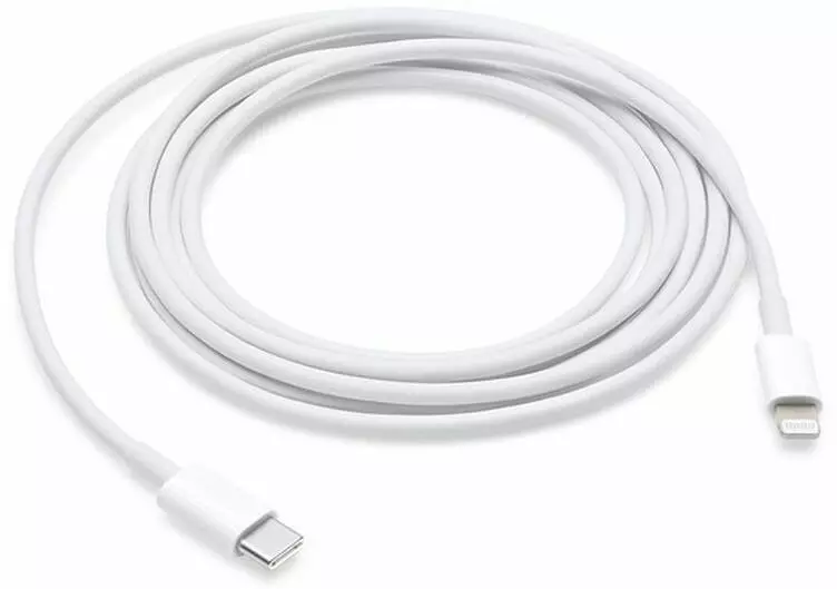 Apple gyári Lightning - USB-C adat, iPhone töltőkábel 2m, fehér (A1702) (MKQ42ZM/A)
