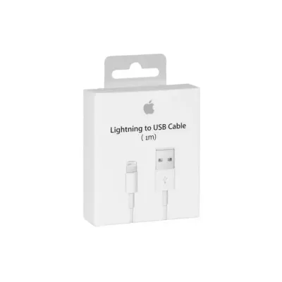 Apple gyári Lightning to USB adat, töltőkábel 1m, fehér (A1480) (MD818ZM/A)