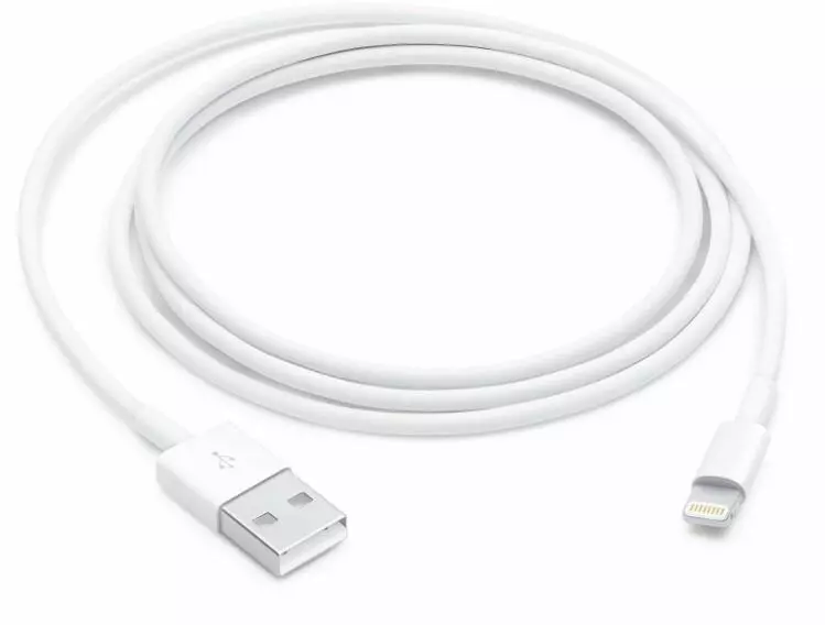 Apple gyári Lightning to USB adat, töltőkábel 1m, fehér (A1480) (MD818ZM/A)