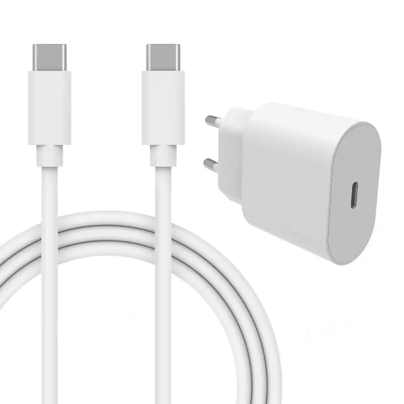 Apple iPhone 15, iPhone 15 Pro, iPhone 15 Pro Max 20W Töltő + Kábel (USB-C to USB-C) (MU7W2B/A)