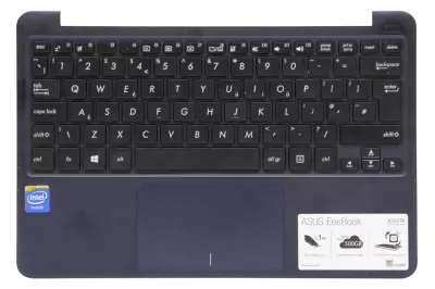 Asus EeeBook X205TA (F205TA) használt UK ANGOL kék-fekete laptop billentyűzet modul touchpaddal + hangszóróval (90NL0732-R31UK0)
