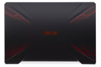 Asus FX504GD, FX504GM gyári új fekete (vörös mintás) LCD kijelző hátlap WiFi antennával (90NR00I2-R7A010)