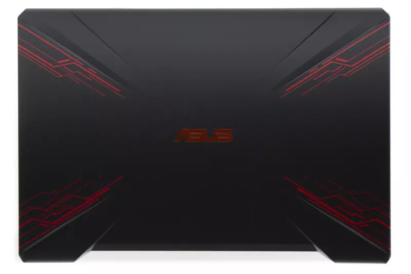 Asus FX504GD, FX504GM gyári új fekete (vörös mintás) LCD kijelző hátlap (90NR00I2-R7A010)