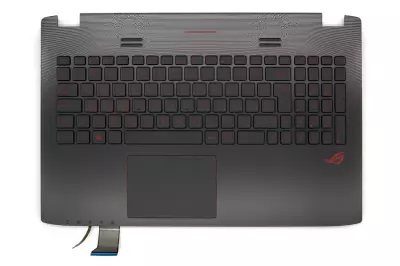 Asus GL552JX gyári új magyar fekete-piros háttér-világításos billentyűzet modul touchpaddal (90NB07Z1-R31HU0)