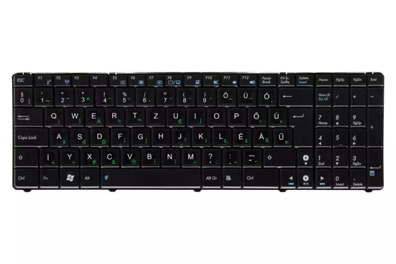 Asus K70 sorozat K70ID fekete magyarított laptop billentyűzet