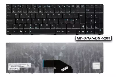 Asus X5 sorozat X5DIJ fekete norvég laptop billentyűzet