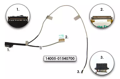 Asus N501JW, UX501JW, G501JW gyári új LCD kijelző kábel (30Pin eDP, Non Touch) (14005-01540900, DD0BK5LC011)