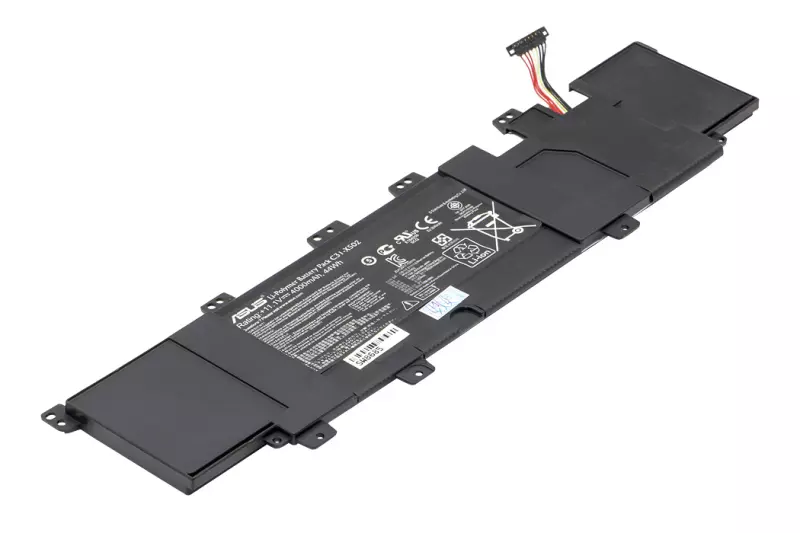 Asus X502 X502C laptop akkumulátor, gyári új, 3 cellás (4400mAh)