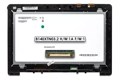 Asus S451LA, S451LB, S451LN gyári új LCD kijelző modul (14.0'' HD 1366x768) (90NB02U1-R21000, B140XTN03.2 H/W:1A F/W:1)