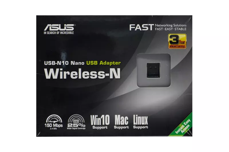 Asus USB-N10 Nano 150Mbps Wireless-N USB adapter