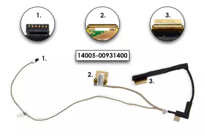 Asus X450CC, X450VC (P450CA) gyári új LCD (LVDS) kábel (14005-00931400)