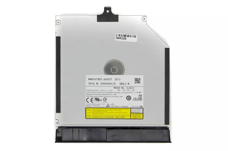 Asus X450, X550, X750 használt SATA DVD író (9.5mm) előlappal (UJ8C2, SBAL2-W)
