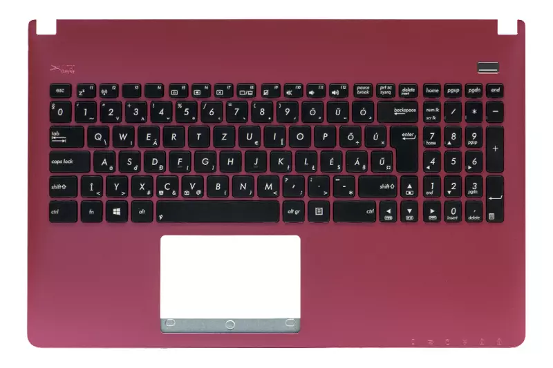 Asus X501, X501A MAGYAR laptop billentyűzet modul, pink-fekete, 90R-NN05K1B80U