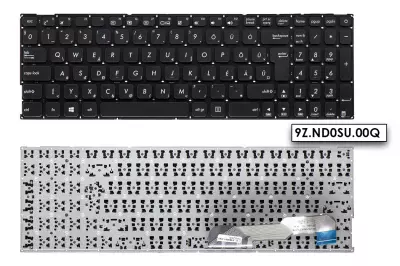 Asus X541, A541, F541 MAGYAR fekete laptop billentyűzet (0KNB0-6723HU00)