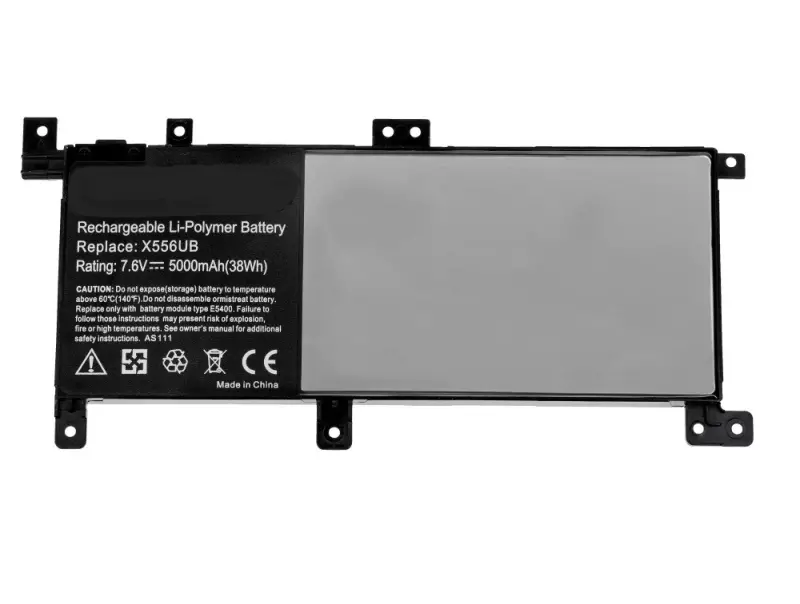 Asus X556 sorozat X556UF laptop akkumulátor, új, gyárival megegyező minőségű helyettesítő, 2 cellás (4840mAh)