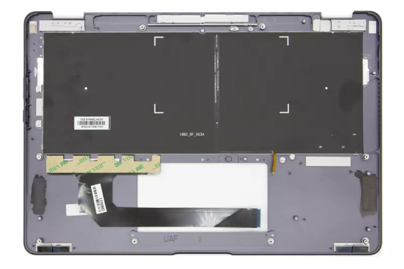 Asus ZenBook Flip S UX370UA gyári új magyar háttér-világításos szürke-fekete billentyűzet modul (90NB0EN2-R30131)
