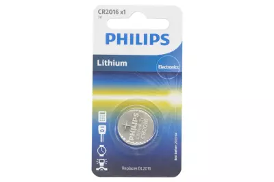 CR2016 CMOS gomb elem, 3V-os Philips