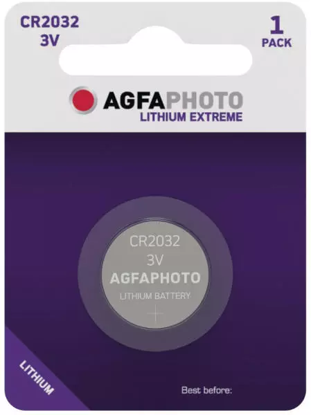 CR2032 1db CMOS alaplapi BIOS elem, 3V-os AgfaPhoto | Lithium Extreme gombelem