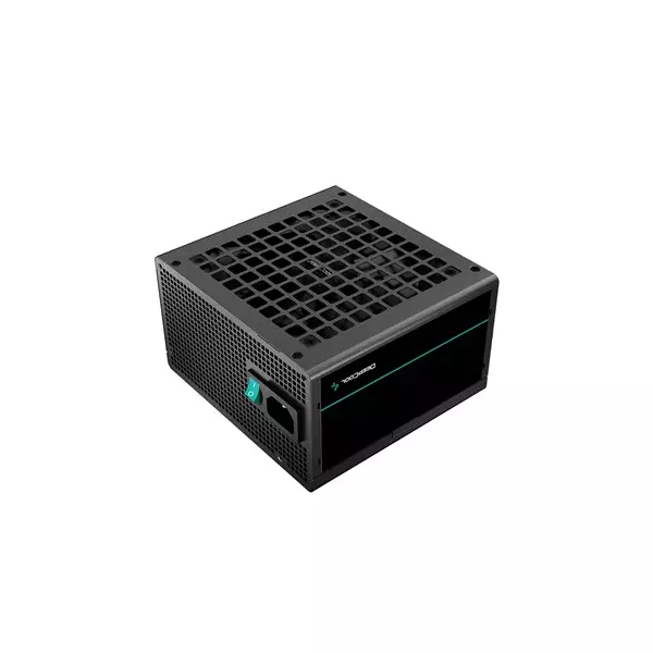 DeepCool 750W Desktop Tápegység, 12cm ventilátor, ATX12V V2.4, Aktív PFC, PC tápkábellel (PF750)