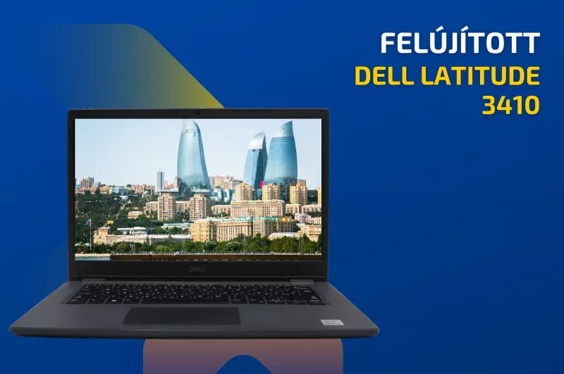Dell Latitude 3410 | 14 colos Full HD kijelző | Intel Core i3-10110U | 8GB RAM | 256GB SSD | Magyar billentyűzet | Windows 10 Pro + 2 év garancia!
