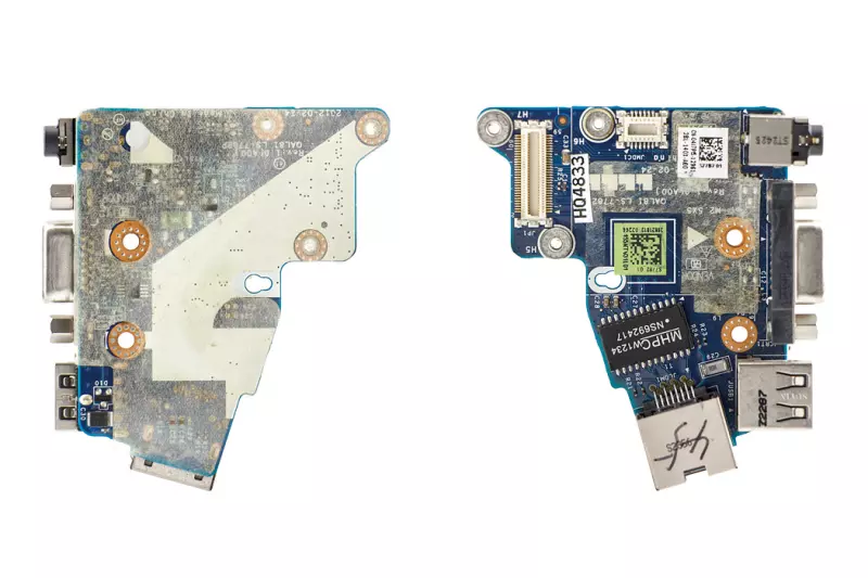 Dell Latitude E6430 (Nvidia GPU-s) használt USB/LAN/VGA/Audio panel (4J7P5, 04J7P5)