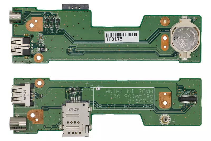Dell Studio XPS M1530 használt USB/S-VIDEO/SIM panel, 48.4W105.021 