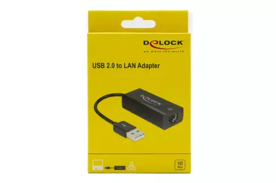 Delock USB (apa) - RJ45 (anya) LAN adapter, átalakító (62595)