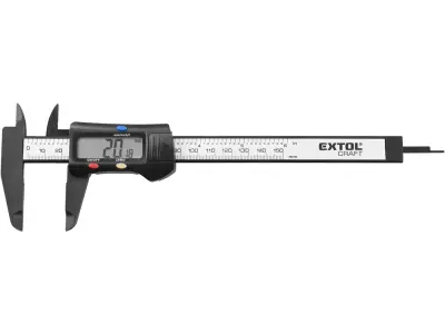EXTOL® Craft Digitális tolómérő | Subler mélységmérővel 0,01 mm x 150 mm (925200)