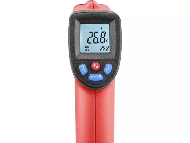 EXTOL® Prémium Infravörös, digitális hőmérő -50C-től +550C-ig (8831302)
