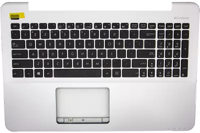 Asus X555 sorozat X555UJ ezüst-fekete US angol laptop billentyűzet
