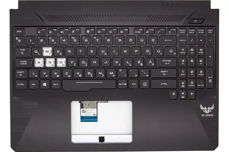 Asus FX505DT gyári új színű MAGYAR háttér-világításos laptop billentyűzet modul (90NR02D1-R31HU2)