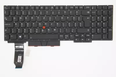 Lenovo ThinkPad E15 gyári új magyar keret nélküli háttér-világításos fekete billentyűzet trackpointtal