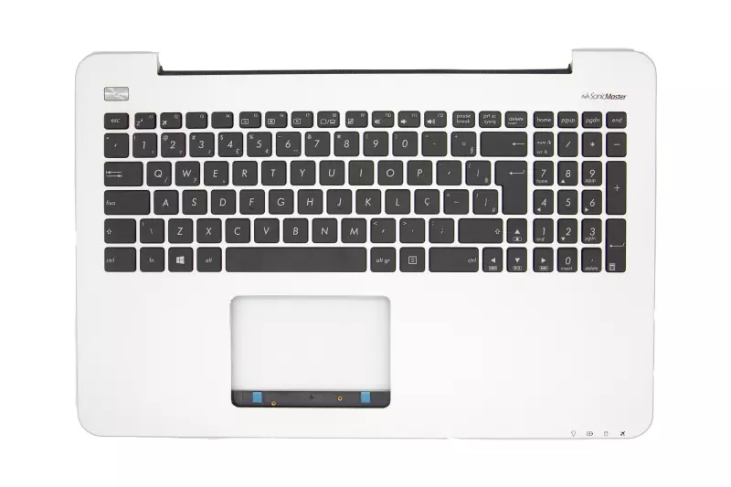 Asus X555LA, X555LD, X555LN BRAZIL ezüst-fekete fém (műanyag felső fedelekkel szerelt modellekkel nem kompatibilis!) laptop billentyűzet modul (90NB0647-R32BR0)