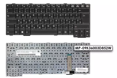 Fujitsu-Siemens LifeBook E752, S752, T901 gyári új magyar fekete billentyűzet (Win 8) (CP619747-01)