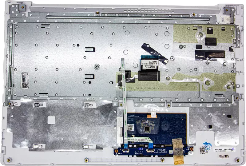 Lenovo IdeaPad 510-15IKB gyári új, matricával magyarított  fehér-fekete billentyűzet modul + touchpad