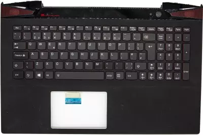 Lenovo IdeaPad Y50-70, Y50-80 gyári új fekete-piros háttér-világításos UK angol billentyűzet modul + touchpad (5CB0F78834)
