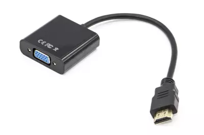HDMI (male) - VGA (female) 15cm átalakító kábel