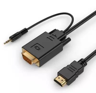 HDMI - VGA és 3.5 jack audio átalakító kábel