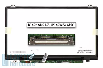 Használt matt 14.0'' Full HD (1920x1080) IPS eDP LED Slim kijelző (320,4mm széles) (csatlakozó: 30 pin - jobb) DP/N 0CJ5JM