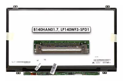 Gyári új matt 14.0'' Full HD (1920x1080) IPS eDP LED Slim kijelző (320,4mm széles) (csatlakozó: 30 pin - jobb)